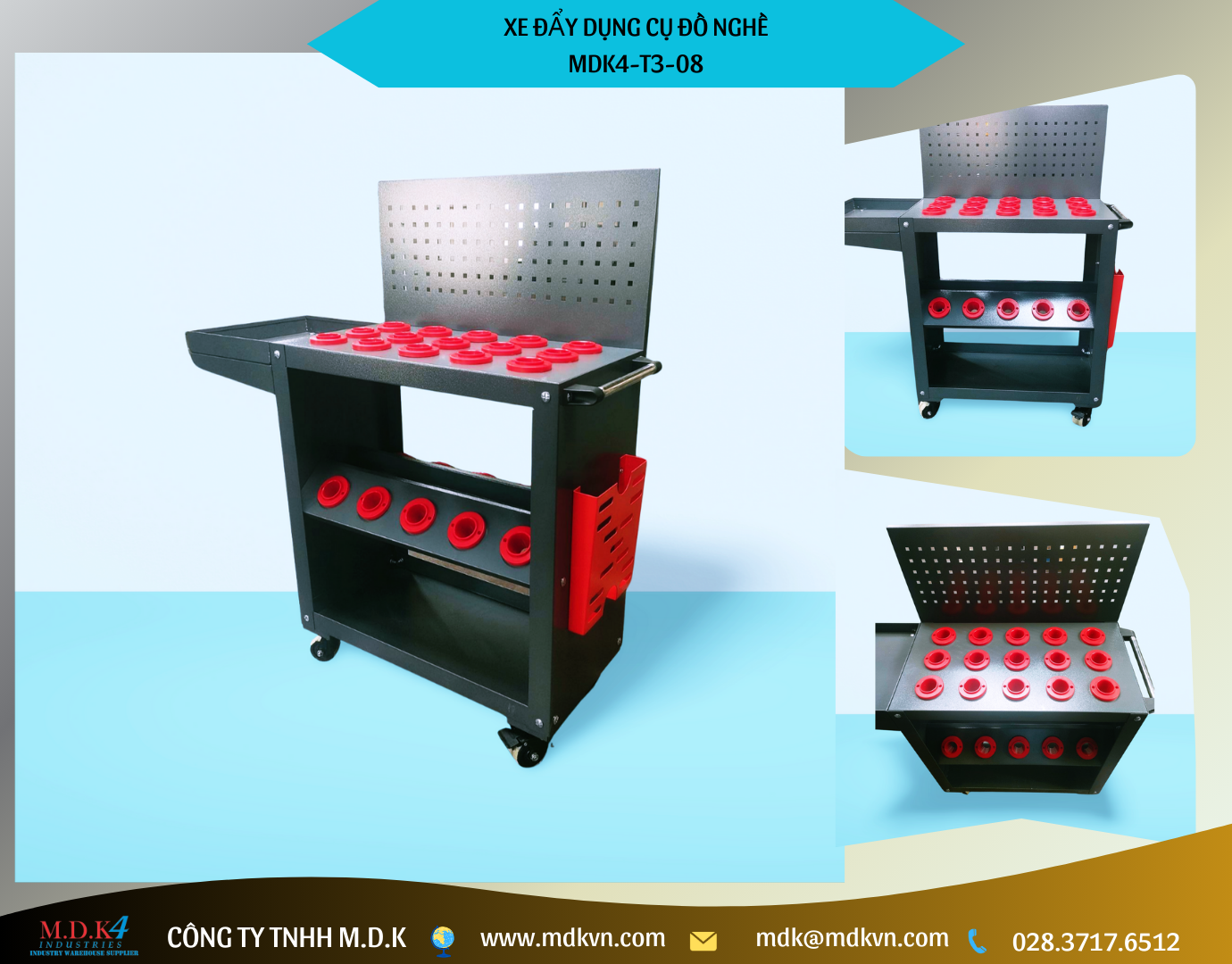 Kệ xe đẩy dao tiện BT40
